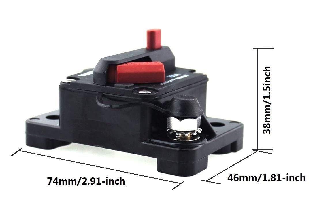300 Amp Circuit Breaker 30A-300A with Manual Reset Waterproof Inline Fuse Inv…