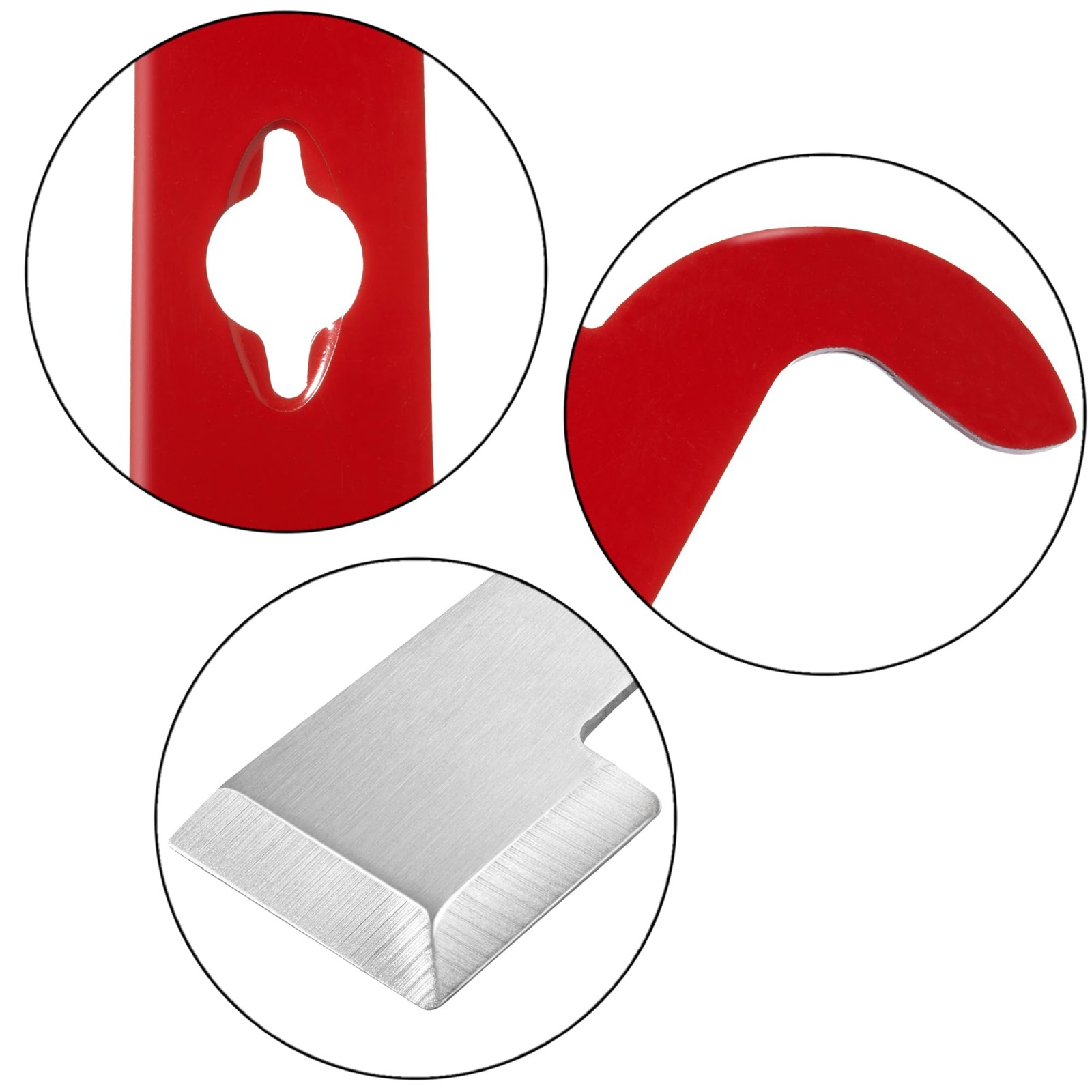 Honey Keeper 2-Pack Stainless Steel J Hook Bee Hive Tool, 10-1/2 inch Red