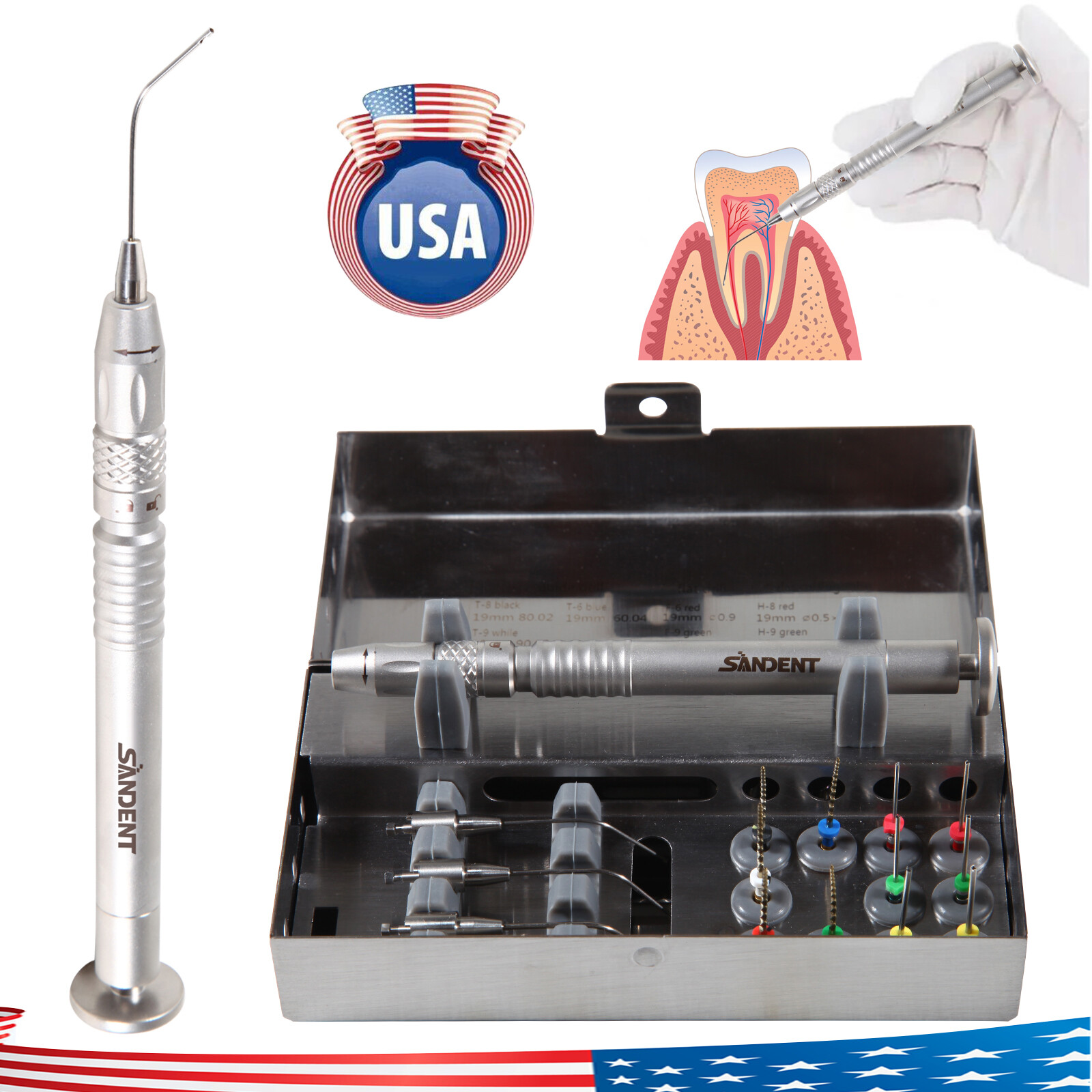 Dental Root Canal File Extractor Endo Broken Files Removal System Holder Tools