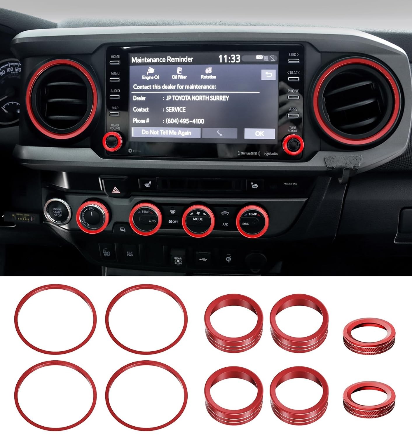 Interior Accessories for Toyota Tacoma 2023 2022 2021 2020 with 8″ or 7″ …..