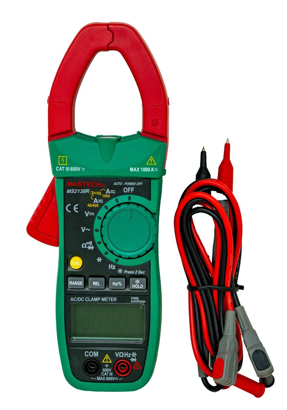 Mastech MS2138R Professional Clamp Meters AC/DC Current Multimeter Tester