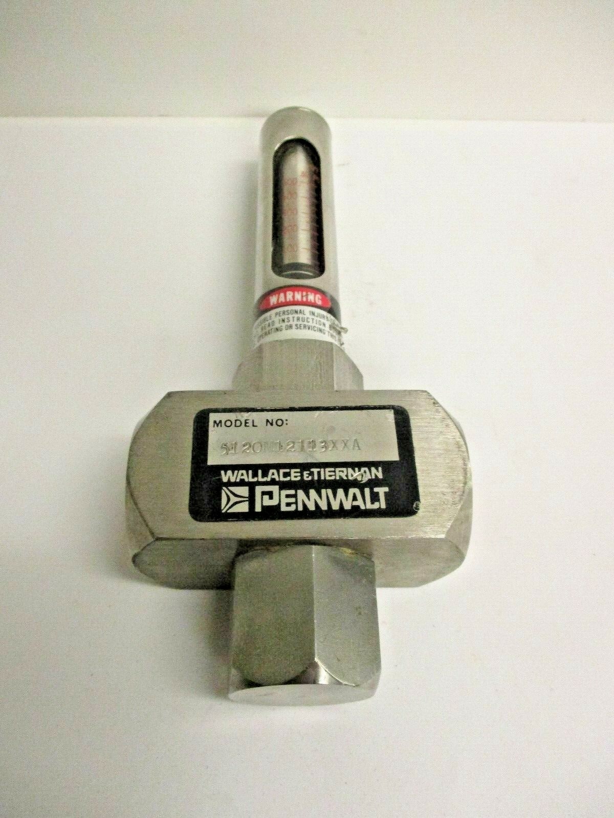 WALLACE & TIERNAN, ARMORED PURGE METER, 5120M12113XXA, 1/2″ FNPT