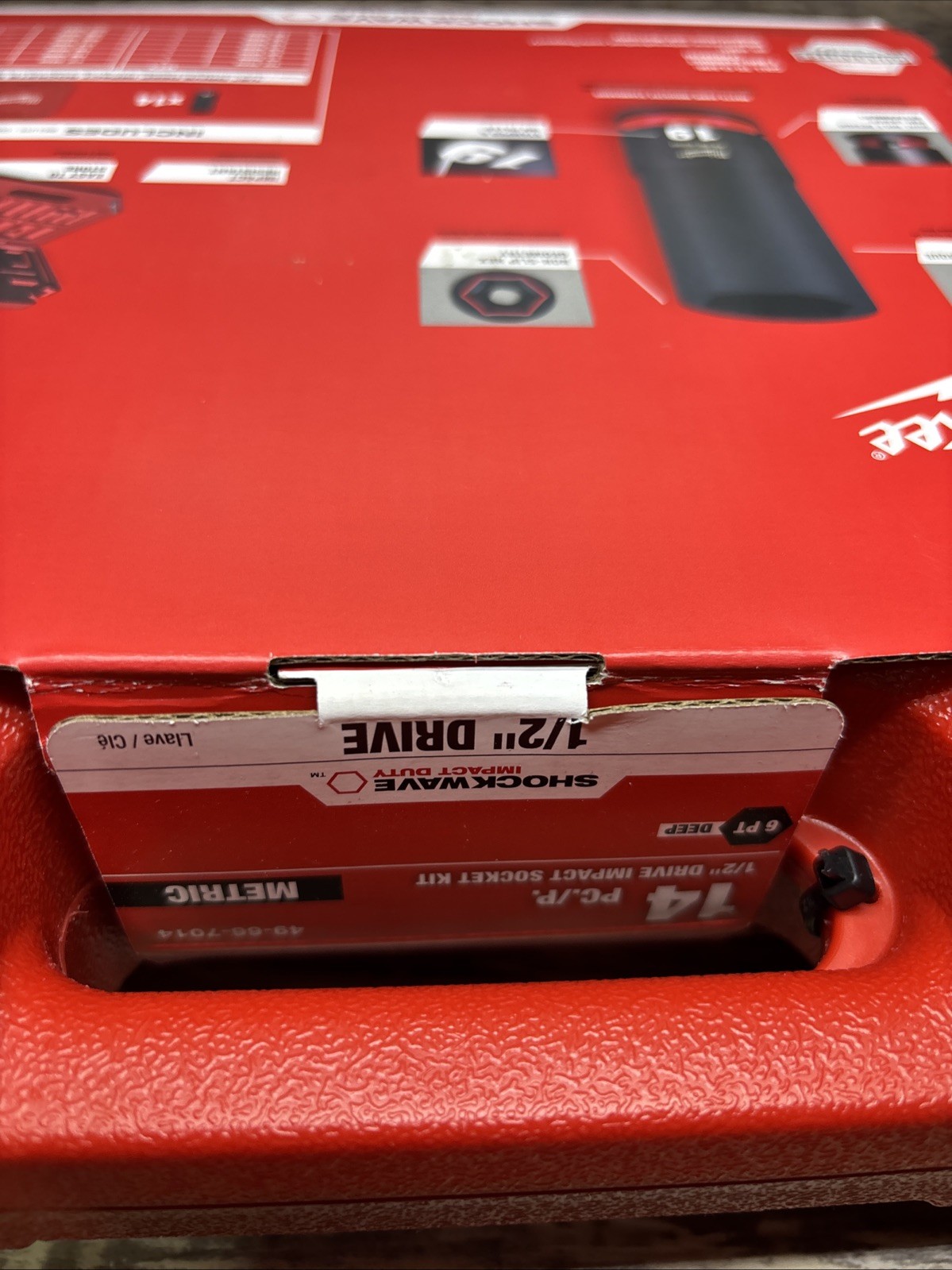 Milwaukee 49-66-7014 14PC SHOCKWAVE Impact Duty 1/2″ Drive Metric 6PT Socket Set