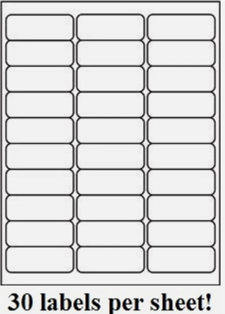 30,000 labels Premium Label Supply 2.625″ x 1 Self Adhesive Address Labels