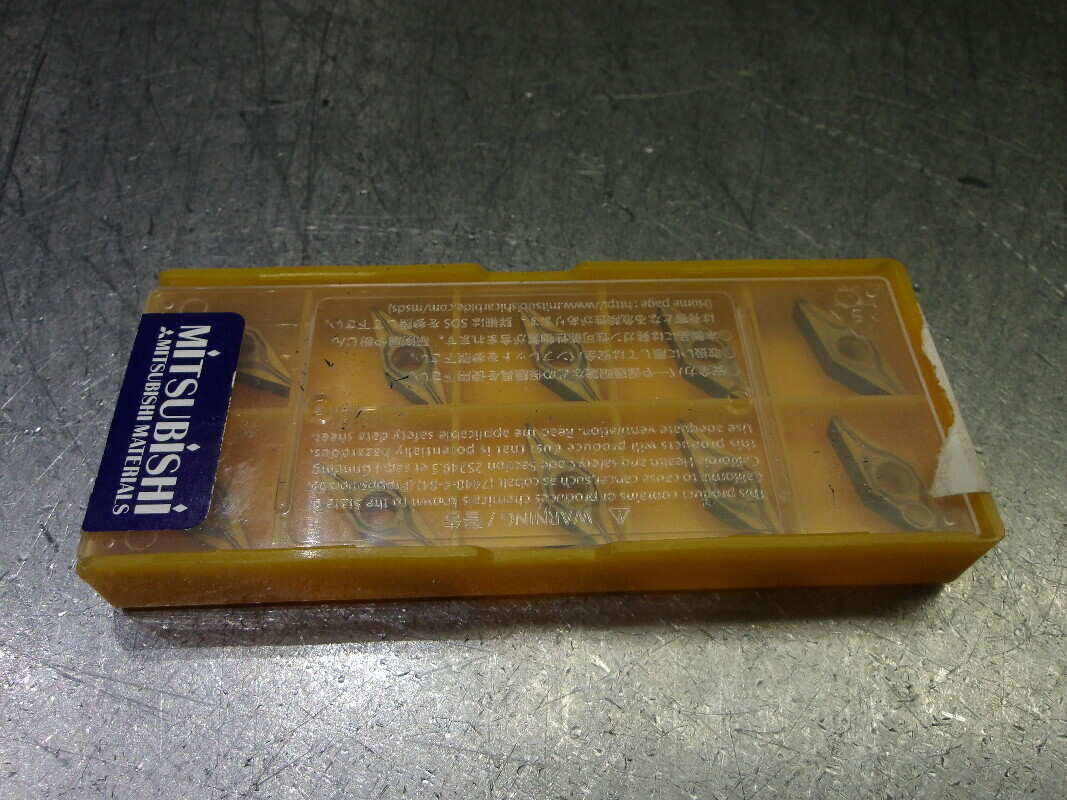 Mitsubishi Carbide Inserts QTY10 VBMT221FP/VBMT110304-FP MC6015 (LOC586)