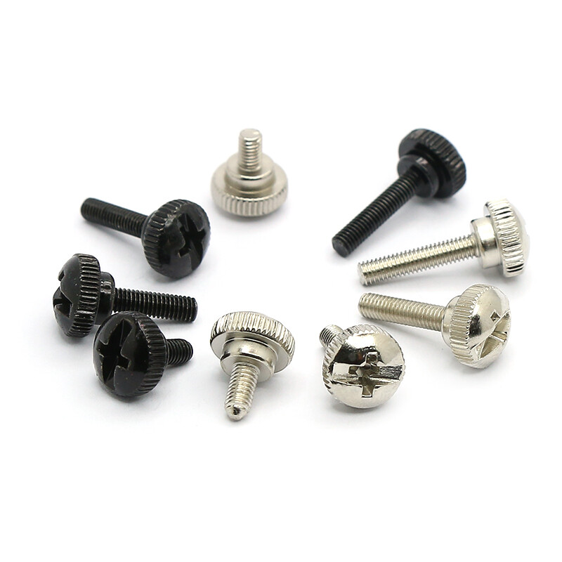 Phillips Knurled Thumb Screws Hand Grip Knob Bolts Carbon Steel M3 M5 M6