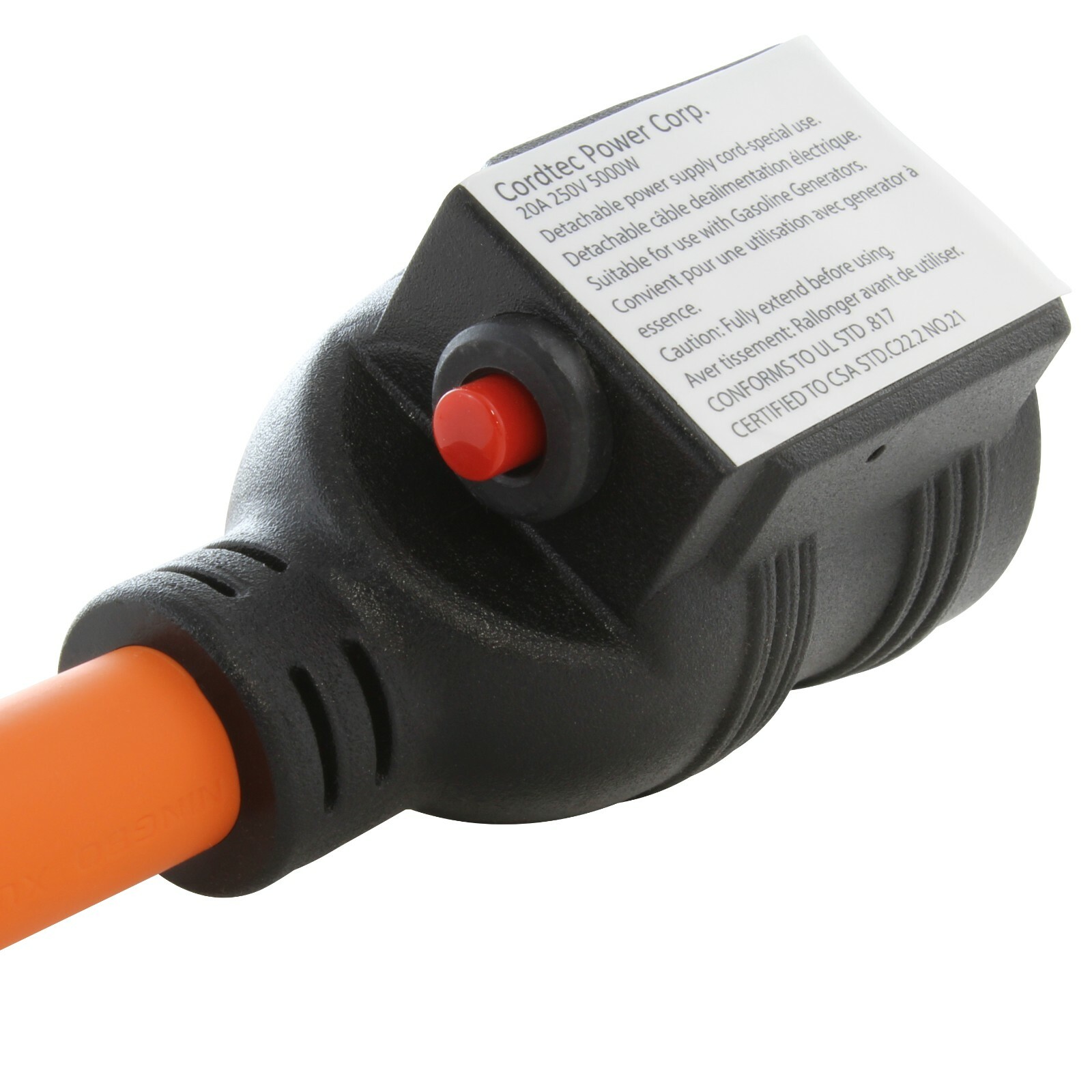 50A NEMA 6-50P to 20A NEMA 6-20R Adapter With 20 Amp Breaker by AC WORKS®