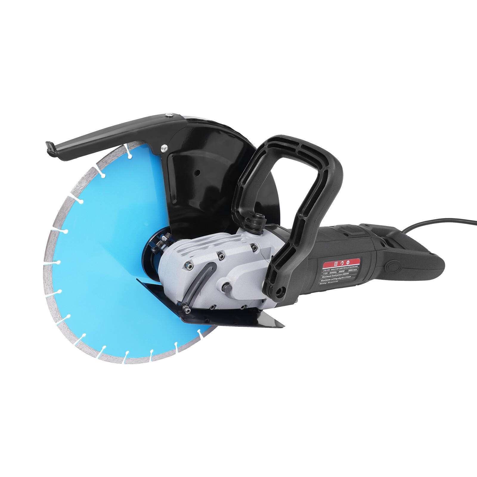 14» Electric Concrete Saw Z1E-355 Cut Off Saw with Water Pump and Blade