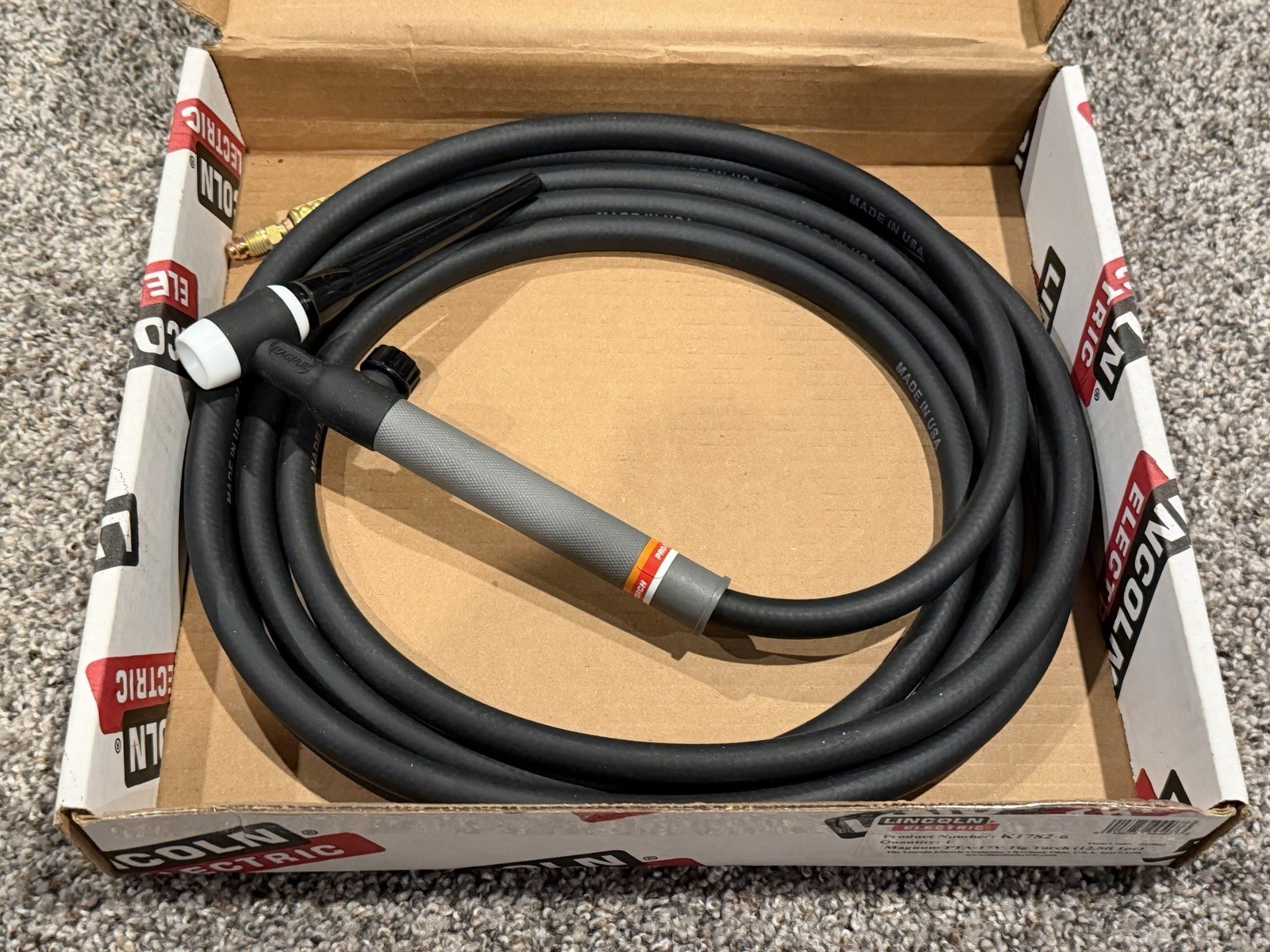 Lincoln Electric K1782-6 PTA-17V Pro-Torch TIG Torch 12.5ft 1pc