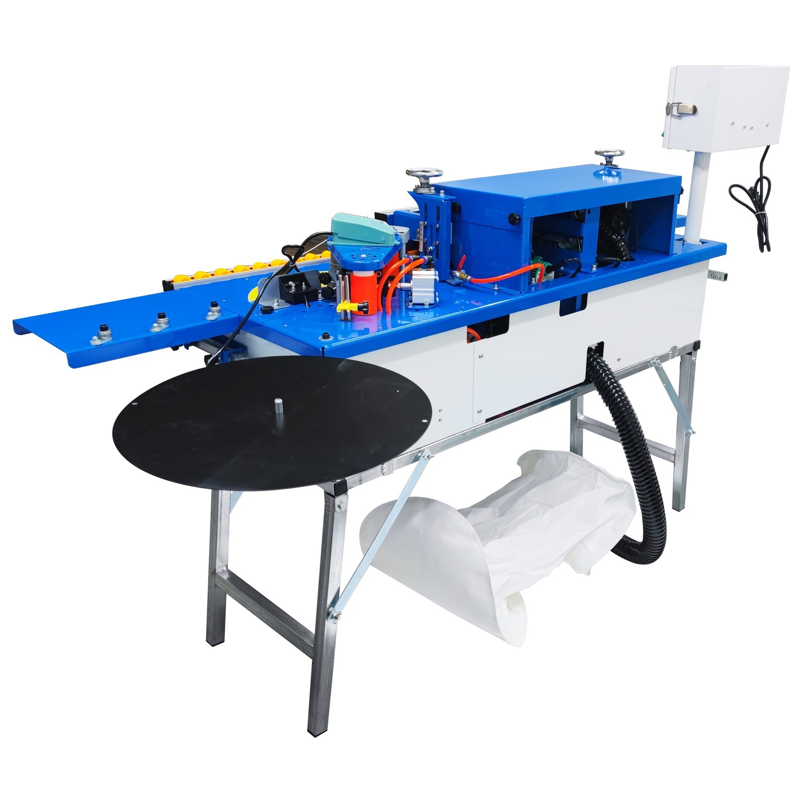 Woodworking Edge Bander for Curve Straight Line Edge Banding W/Dust Device,Stand