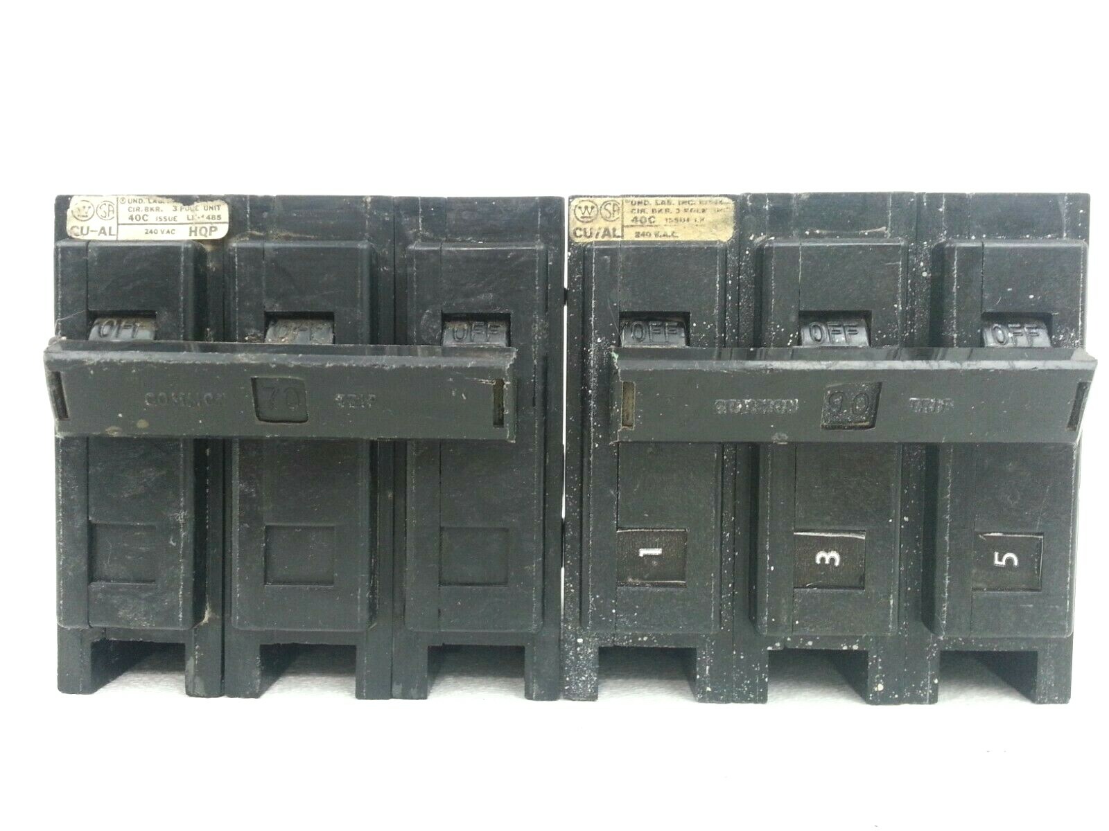 HQP3090H & HQP3070H Westinghouse 90A 70A Circuit Breakers -Next Day Option -Flaw