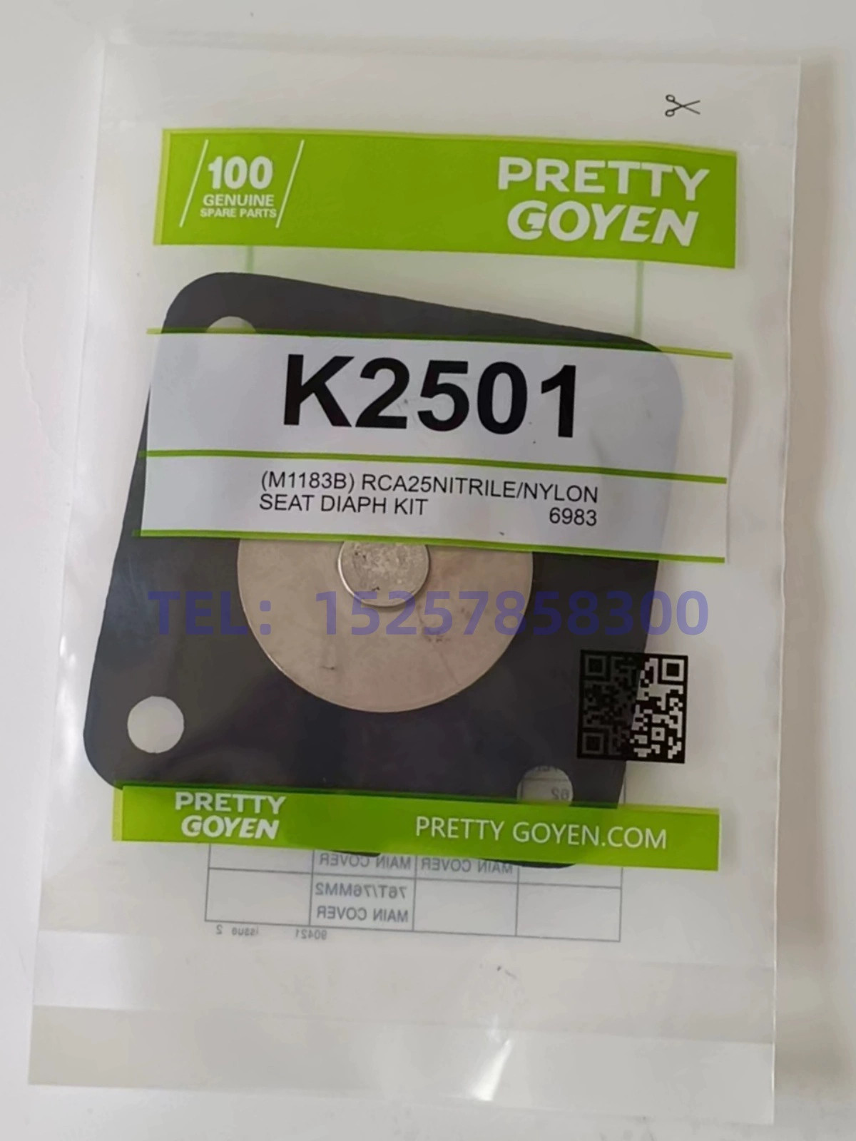 New FOR PRETTY GOYEN K7600 K2501 K2000 K2529 K3500 K4502 Diaphragm Repair Kit