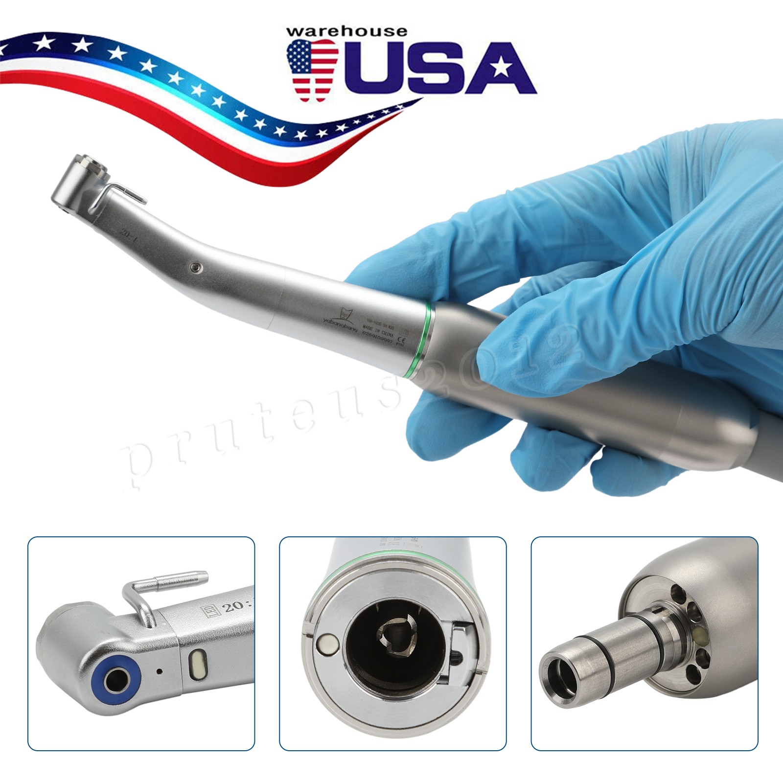 USA Dental LED E-generator High Speed Handpiece Fiber Optic 4 Holes NSK Style