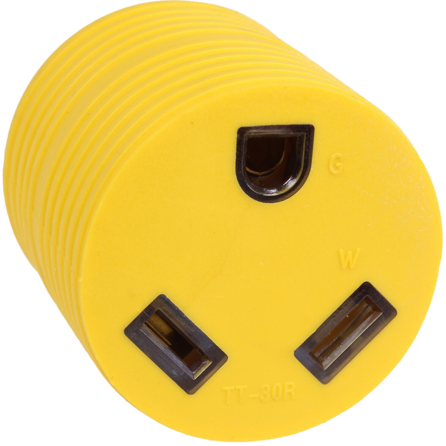 Power Adapter 3 prong 15 amp Male to 30 amp 110 female TT30R to 5-15P, Mini Size