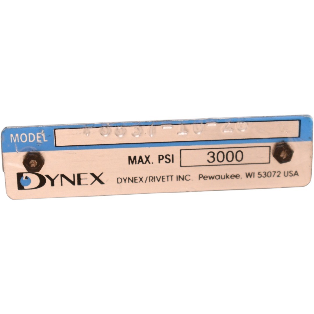 NEW Dynex Rivett F3837-10-26 Hydraulic Valve Pressure Control 3000 PSI