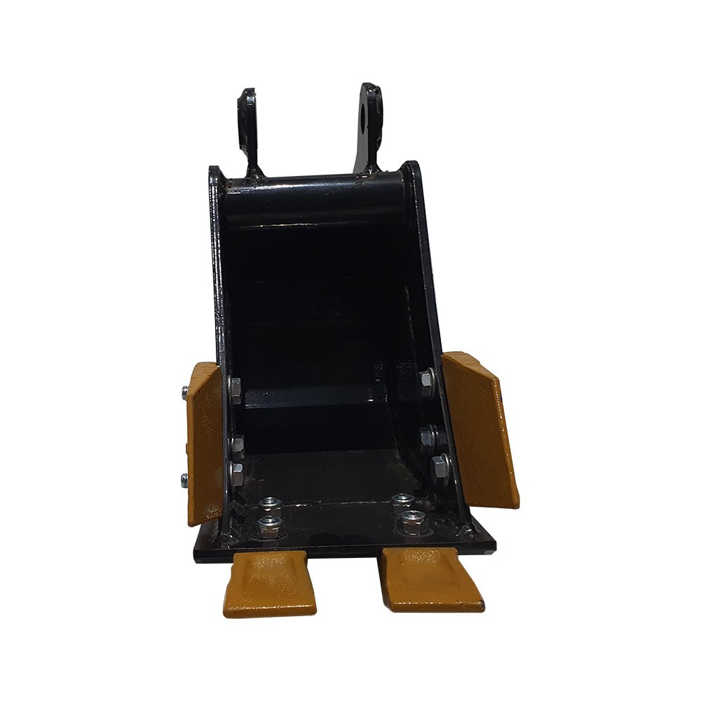 AGT 8in Tooth Bucket Attachment For 1-2 Ton Mini Excavator Digger 25mm Pins Size