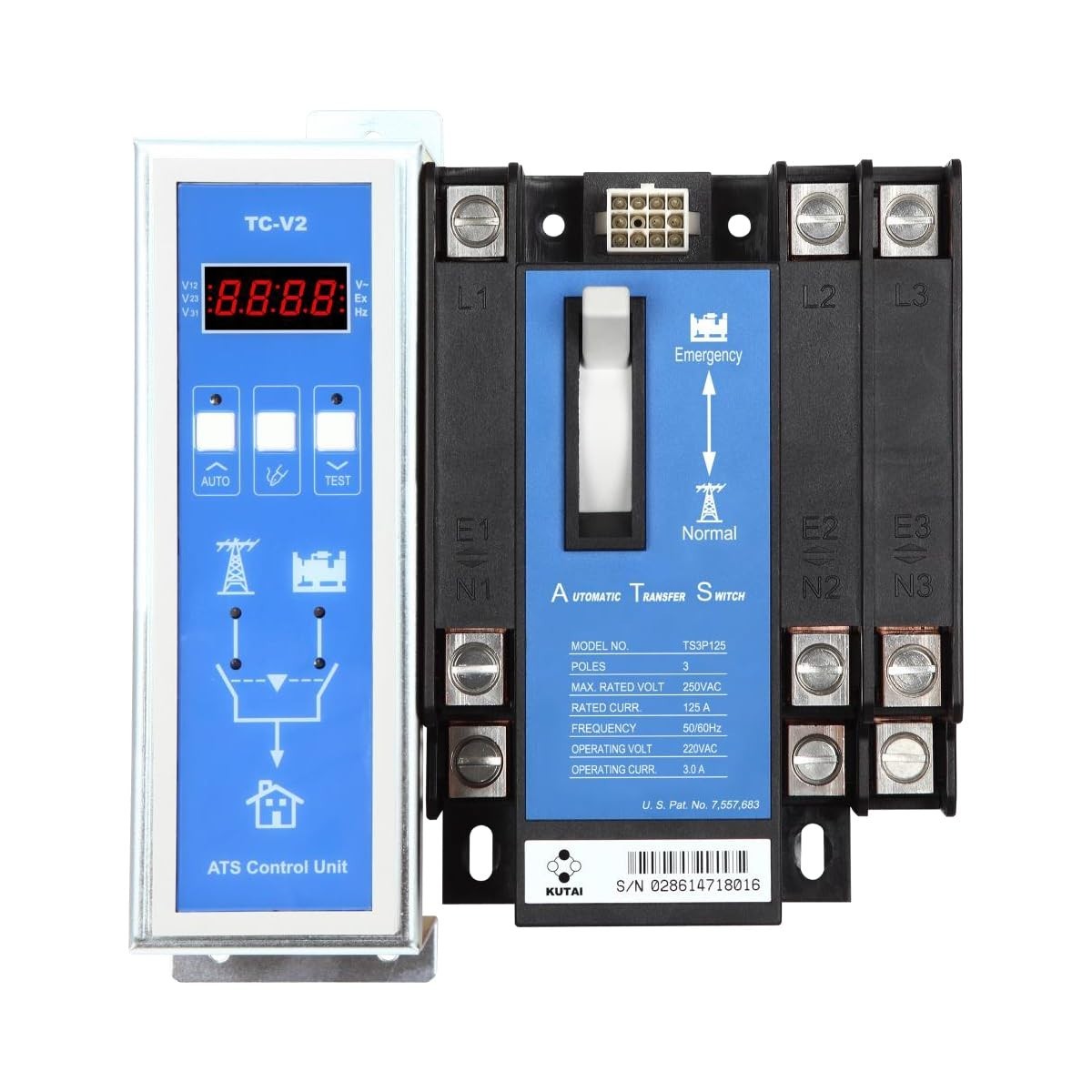 Transfer Switch 3 pole | 125 Amps | Thunder Parts | 1 Year Warranty!