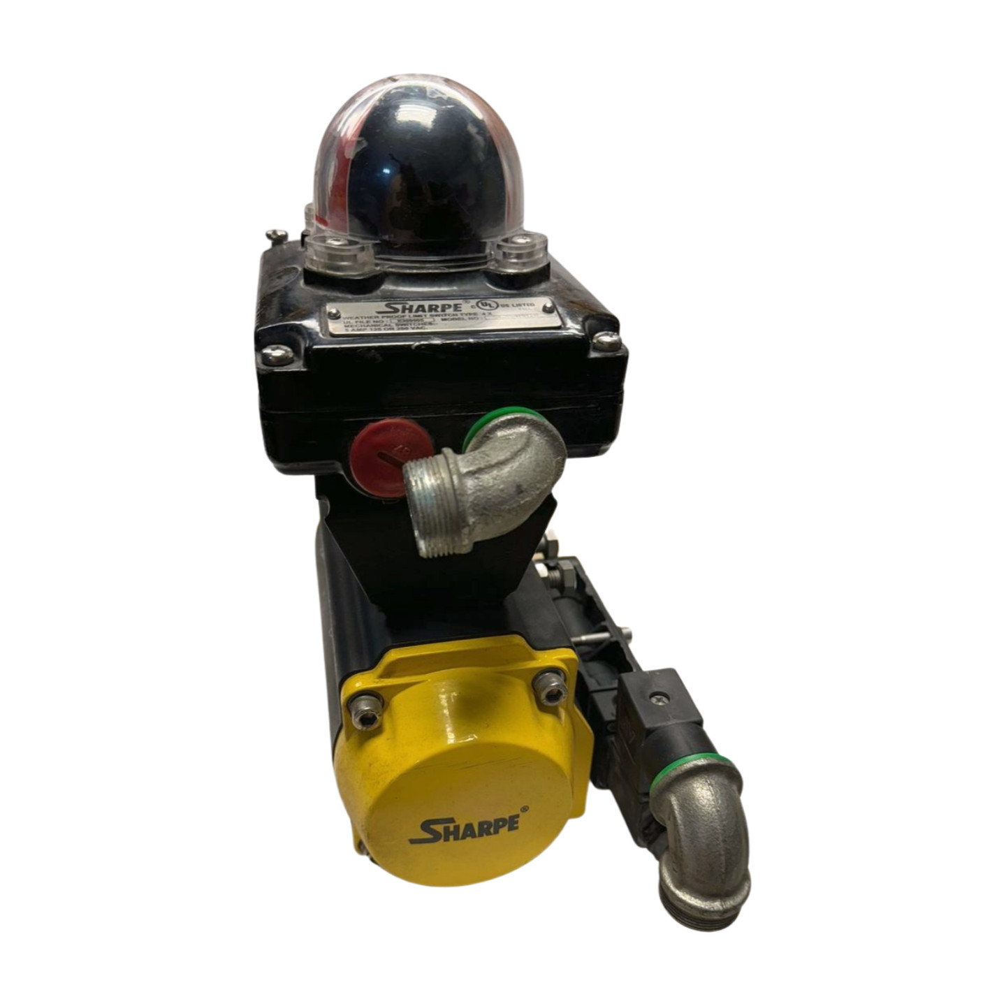 Sharpe SPNII075 Actuator w/SLXS4MH10 WT Limit Switch Indicator & 7019-9DB Coil