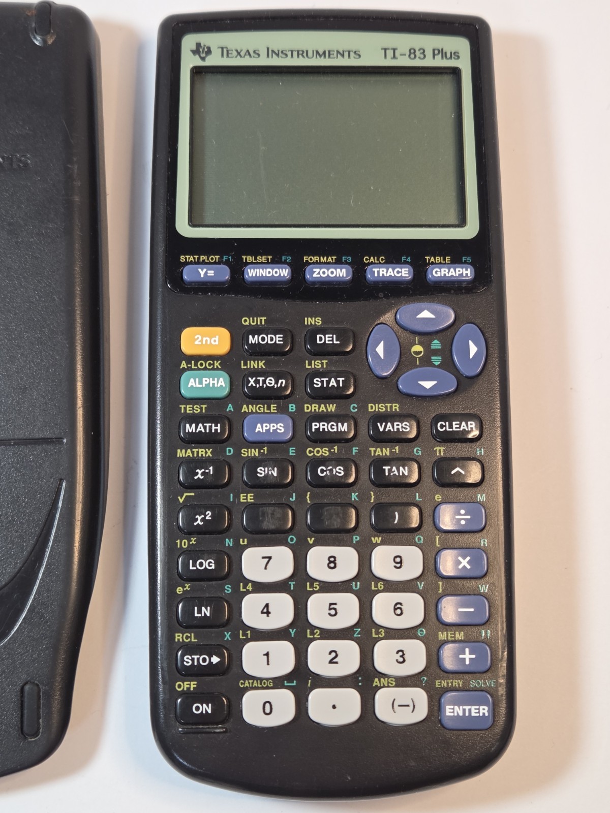 Texas Instruments TI-83 Plus Graphing Calculator – Black-with Cover Tested Works