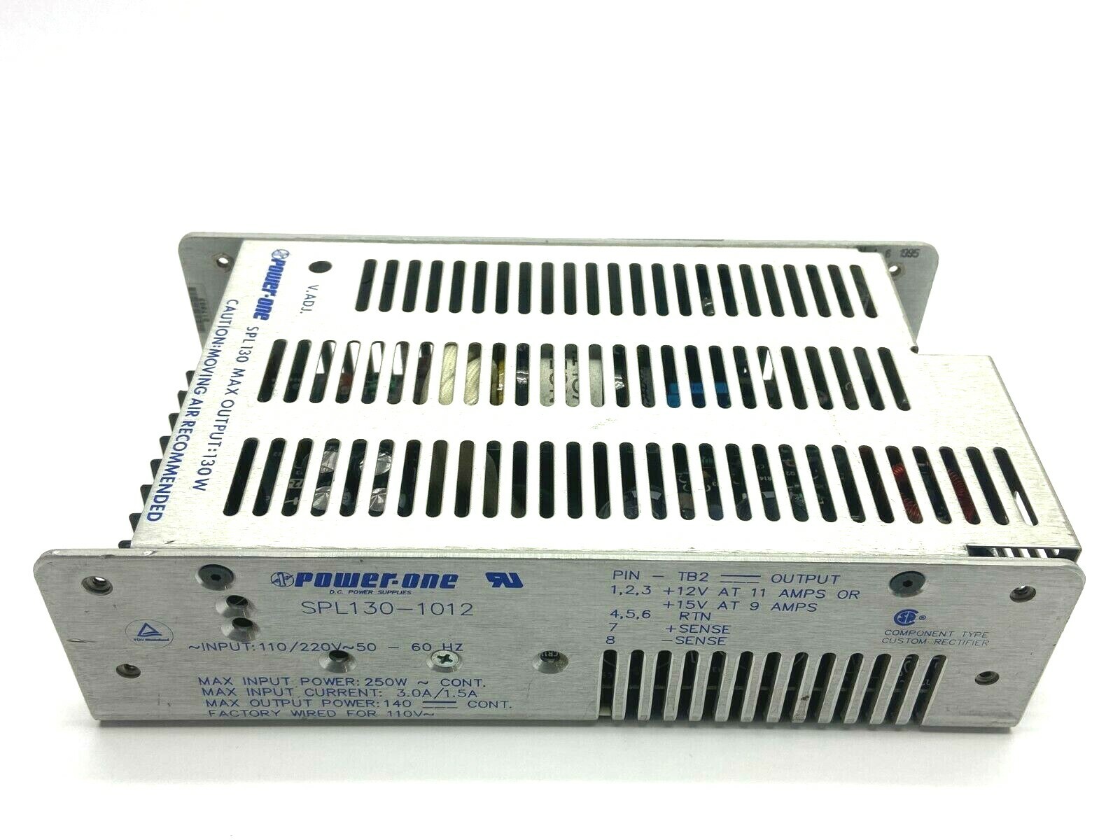 Power-One SPL130-1012 Power Supply 110/220V 50/60Hz