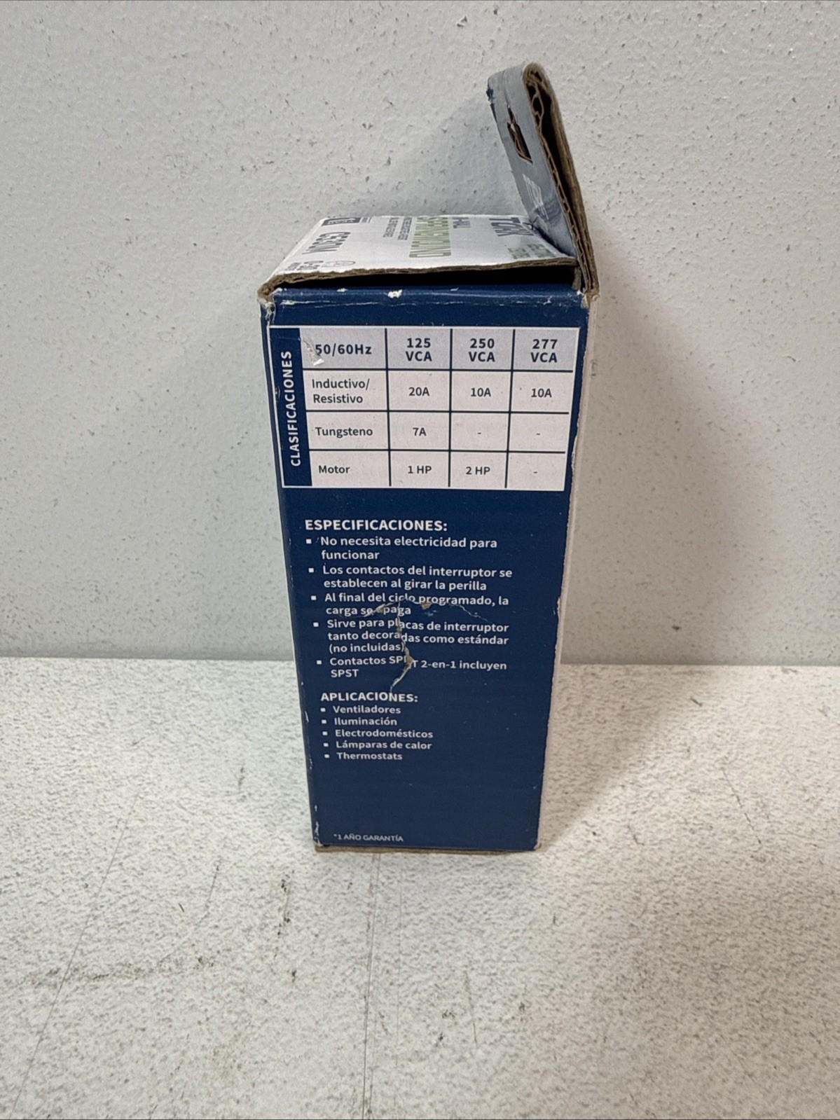 TORK C530M In Wall Spring-Wound Timer, Silver, 125-277 VAC 0-30 Minutes NEW