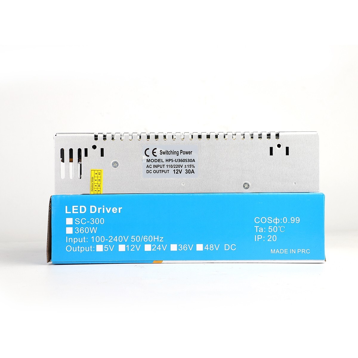 AC 110V/220V to DC 12V 30A 360W Universal Regulated Switching Power Supply
