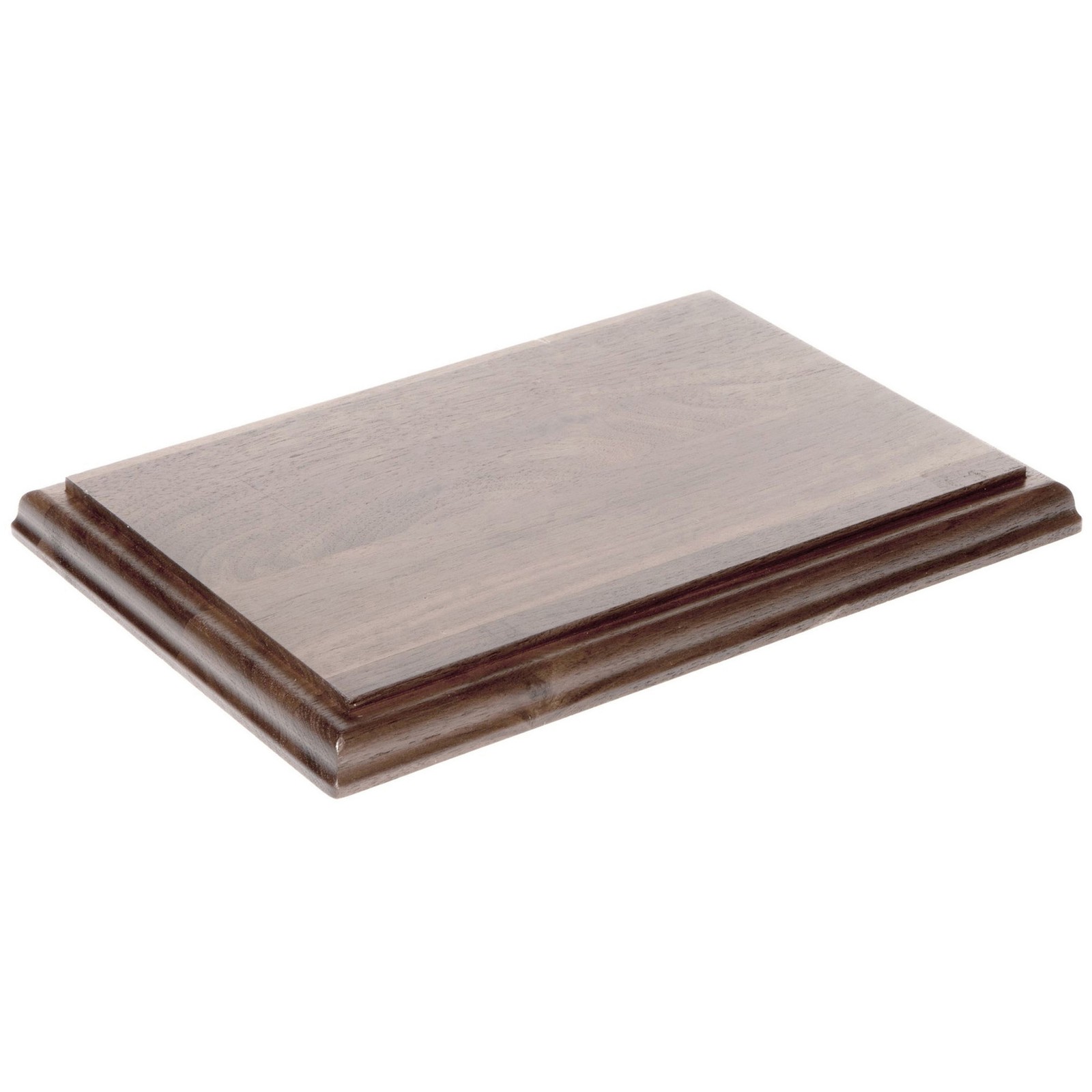 Plymor Solid Walnut Rectangular Wood Display Base, 10″ W x 7″ D x 0.75″ H