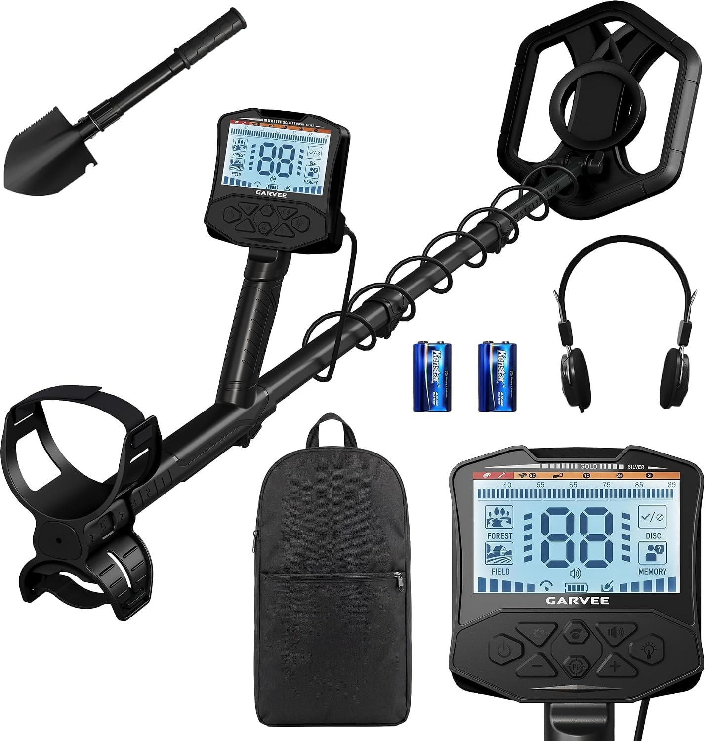 Metal Detector 5.8kHz Professional Gold Coin Jewelry Finder 4 Modes LCD