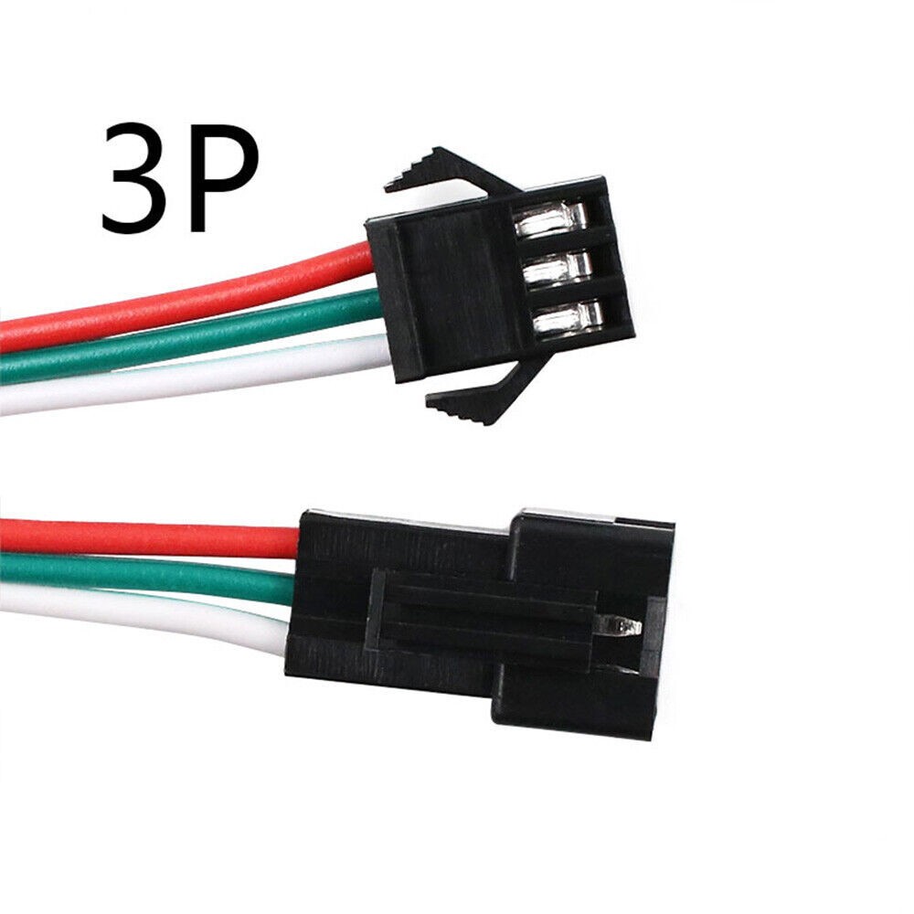 2pin 3pin 4pin 5pin Male Female Extension 22AWG LED Strip JST SM Plug Connector