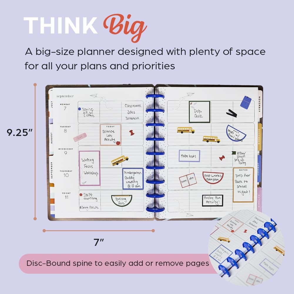 Disc Bound Planner July 2026 June 2027 Classic Size Teacher Notes 2026-2027