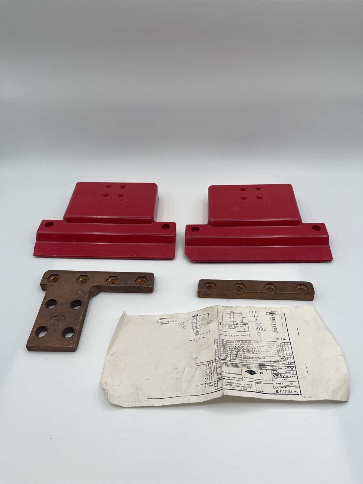 Conductix 8-BAR Power Feed ASS’Y Parts XA-11601 XA-11627 XA-16161 Copper Clamp