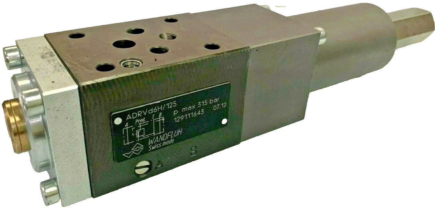 Wandfluh ADRVd6H/125 Modular Pressure Reducing Hydraulic Valve P. Max 315 bar