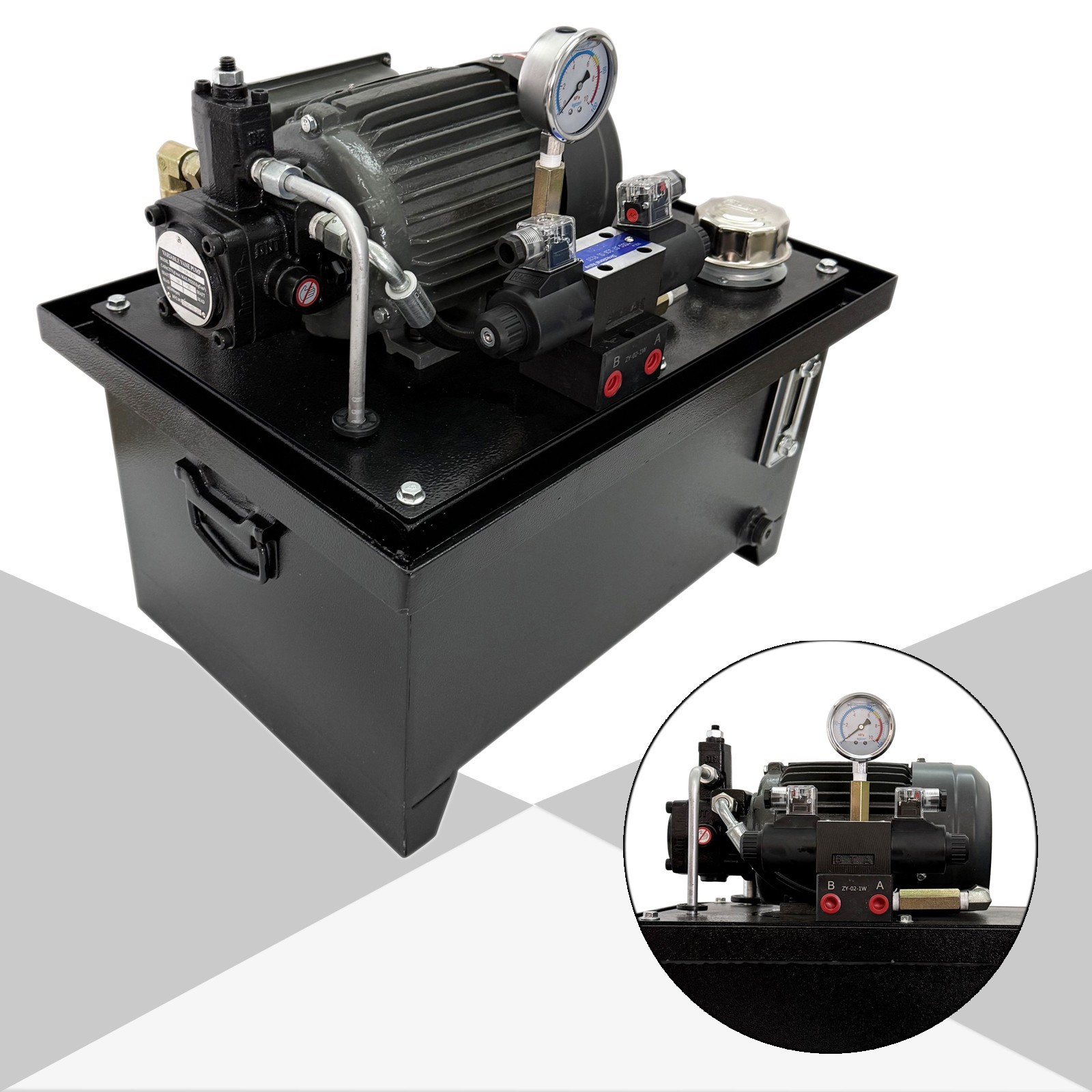 Small Hydraulic Power Unit (Single-phase 220V, 750W / 1.0HP, 6.5L/min, 7MPa)