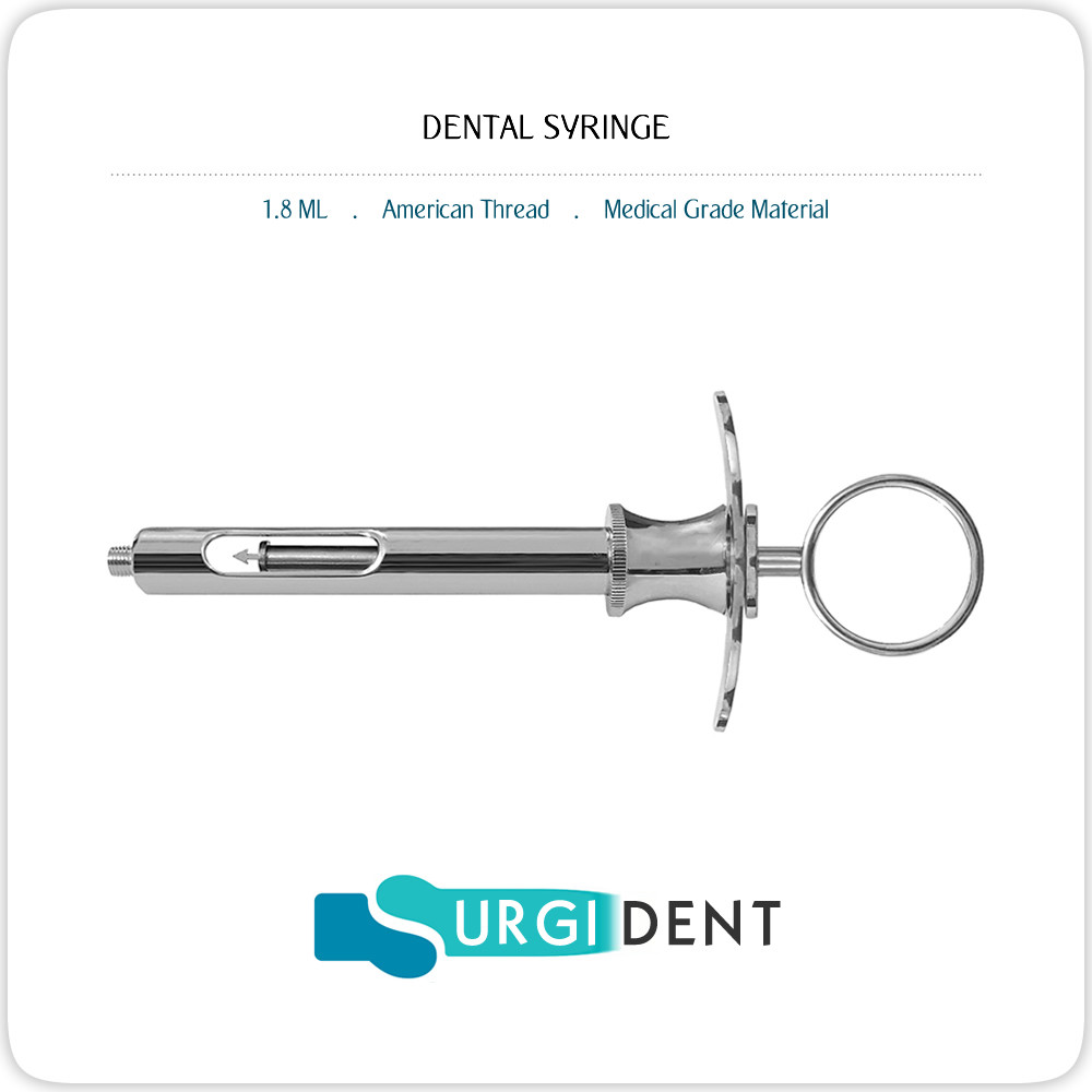 DENTAL SYRINGE 1.8ML ANESTHETIC ASPIRATING INSTRUMENTS “SET OF 2”