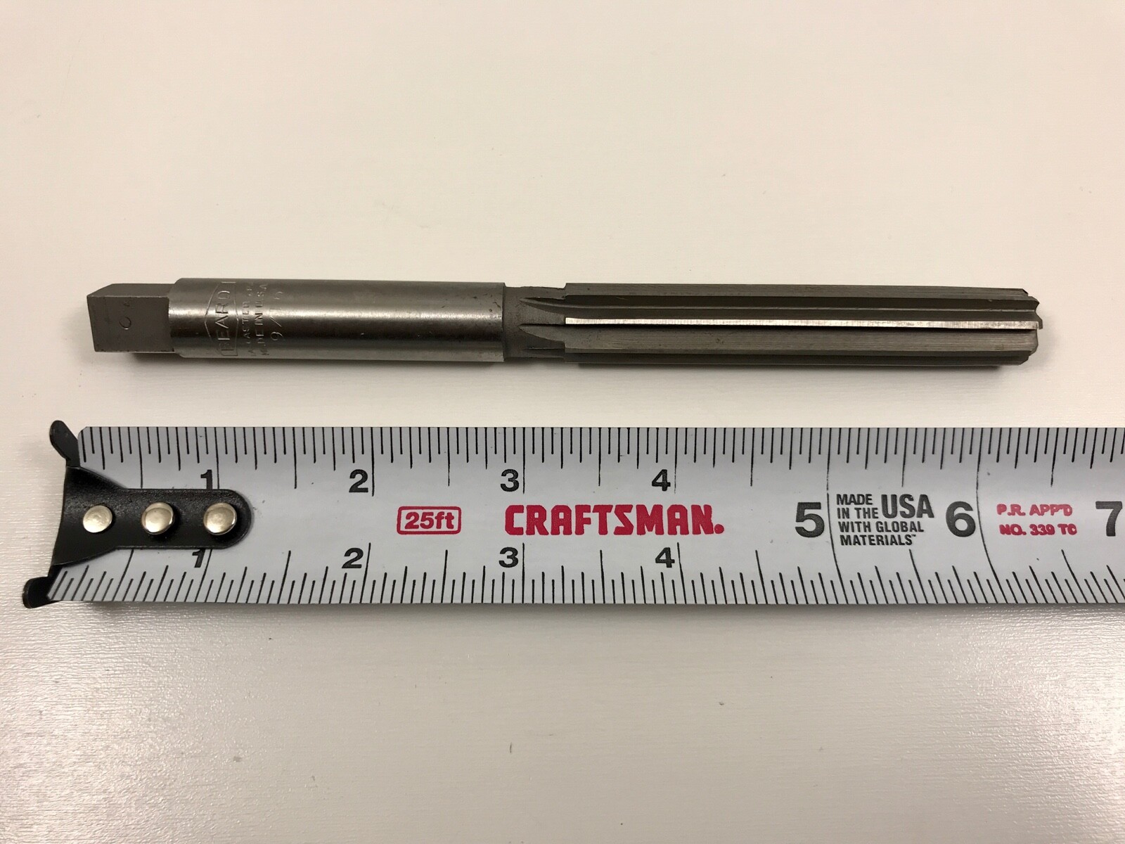 9/16″ BEARD Carbon Steel Hand Reamer Straight Flute Made in USA