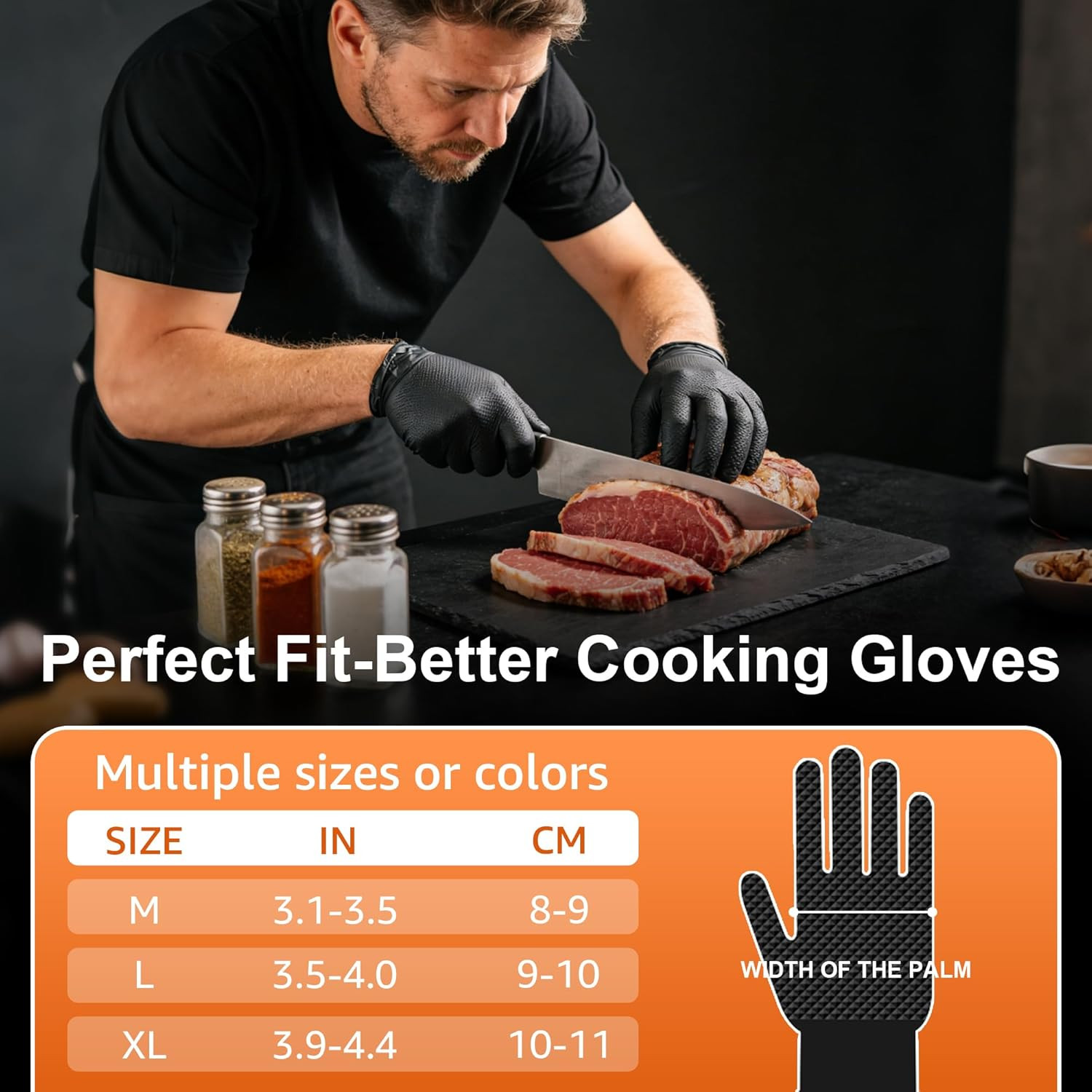 10mil Nitrile Gloves Thick,Industrial Disposable Gloves with Diamond Textured,He