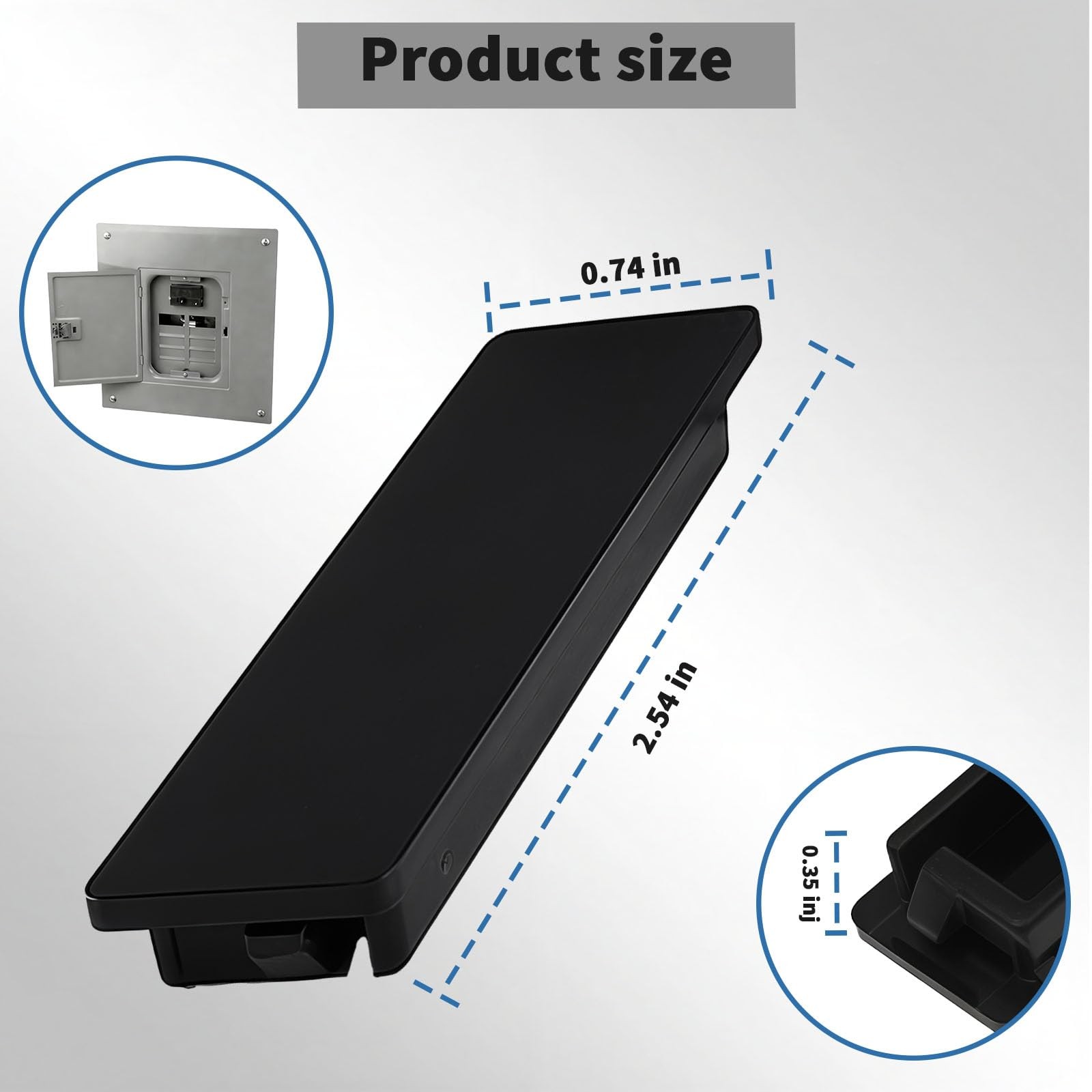 Square D QO Circuit Breaker Filler Plates – 10 Pack with Electrical Panel Label