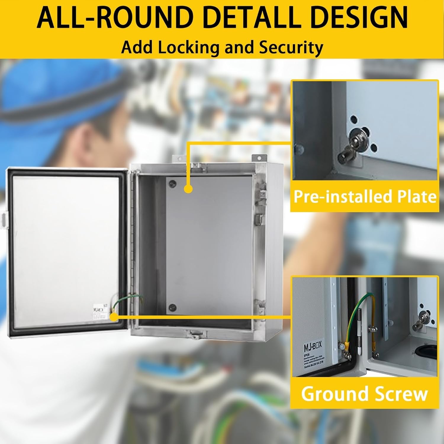 22″x22″x8″ Explosion-Proof Electrical Box Made of 304 Stainless Steel, IP66