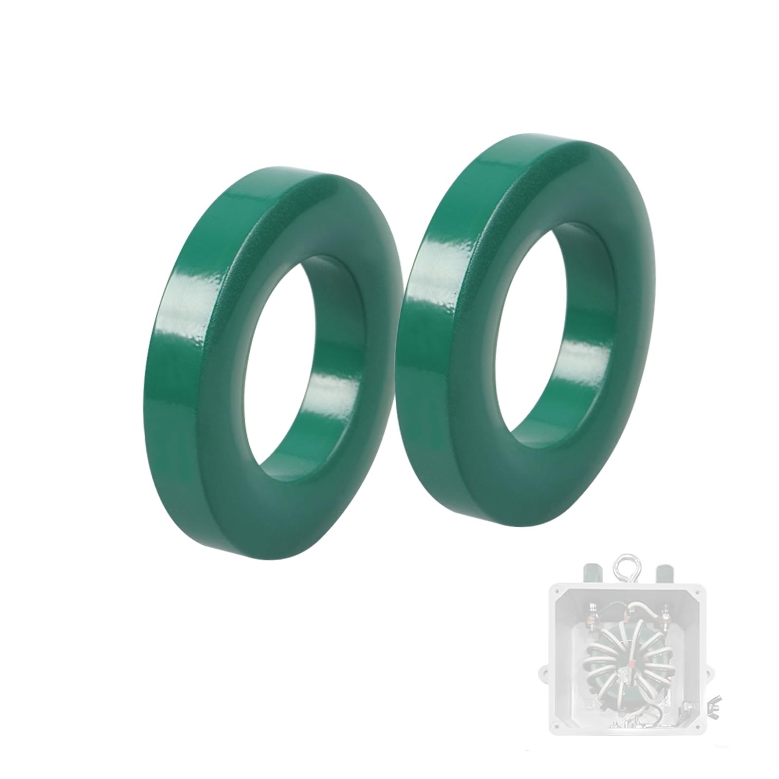 2 Pack FT-240-31 Toroidal Ferrite Cores, EMI Suppression, RFI Reduction, Choke