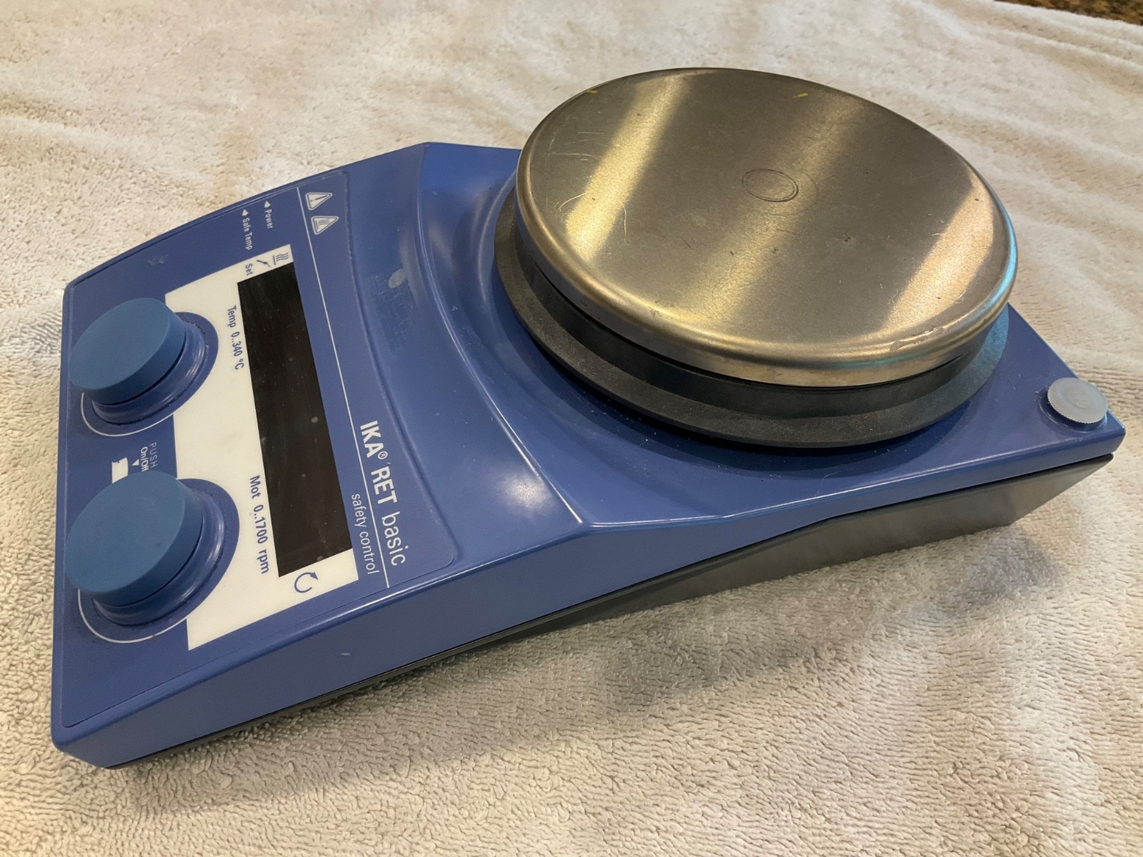 IKA RCT Basic Safety Control Magnetic Hotplate Stirrer–Lab Plate (NO POWER CORD)