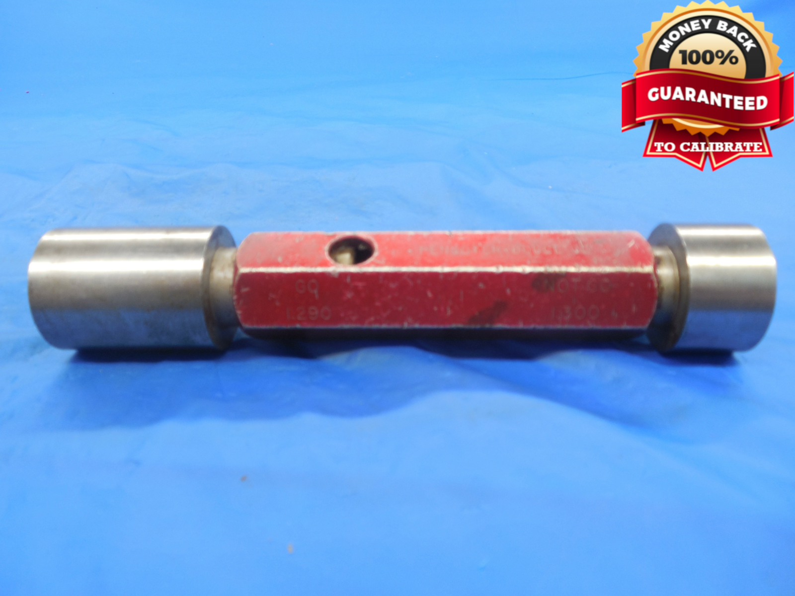 1.2900 & 1.3000 PIN PLUG GAGE GO NO GO 1.2813 +.0087 1 9/32 33.020 mm 1.29 1.30