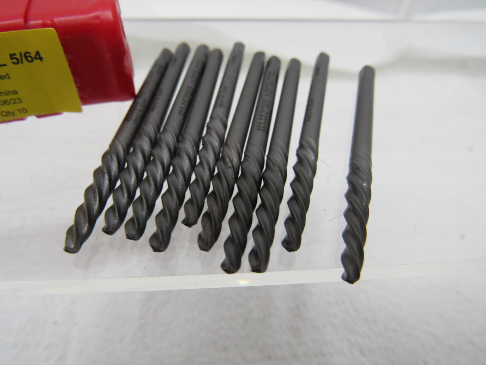 Lot of 10 No.1 Screw Extractors Sand Blasted Use 5/64″ Drill Tool M9001 GCr15