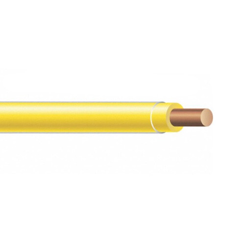1000′ 12 AWG Solid Bare Copper HMWPE Insulation PE-30 Tracer Wire Yellow