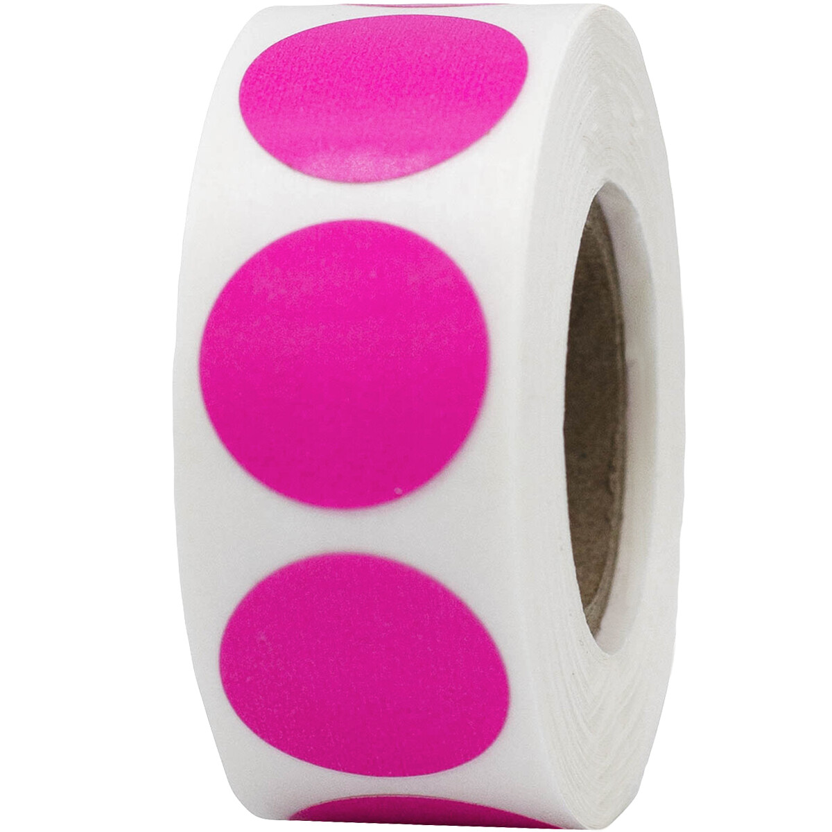 Circle Dot Stickers | 0.75″ Inch Round | 500 Pack | Pick One Color