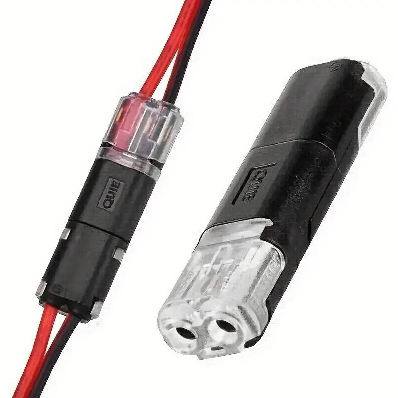 10~100pcs Double-Wire Plug-in Connector,Cable Clamp with Locking Buckle,AWG18-22