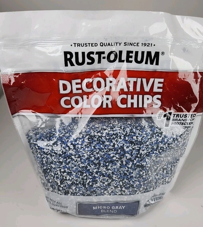 Rust-Oleum 1 lb. Micro Blue/Gray Decorative Color Chips For Paint