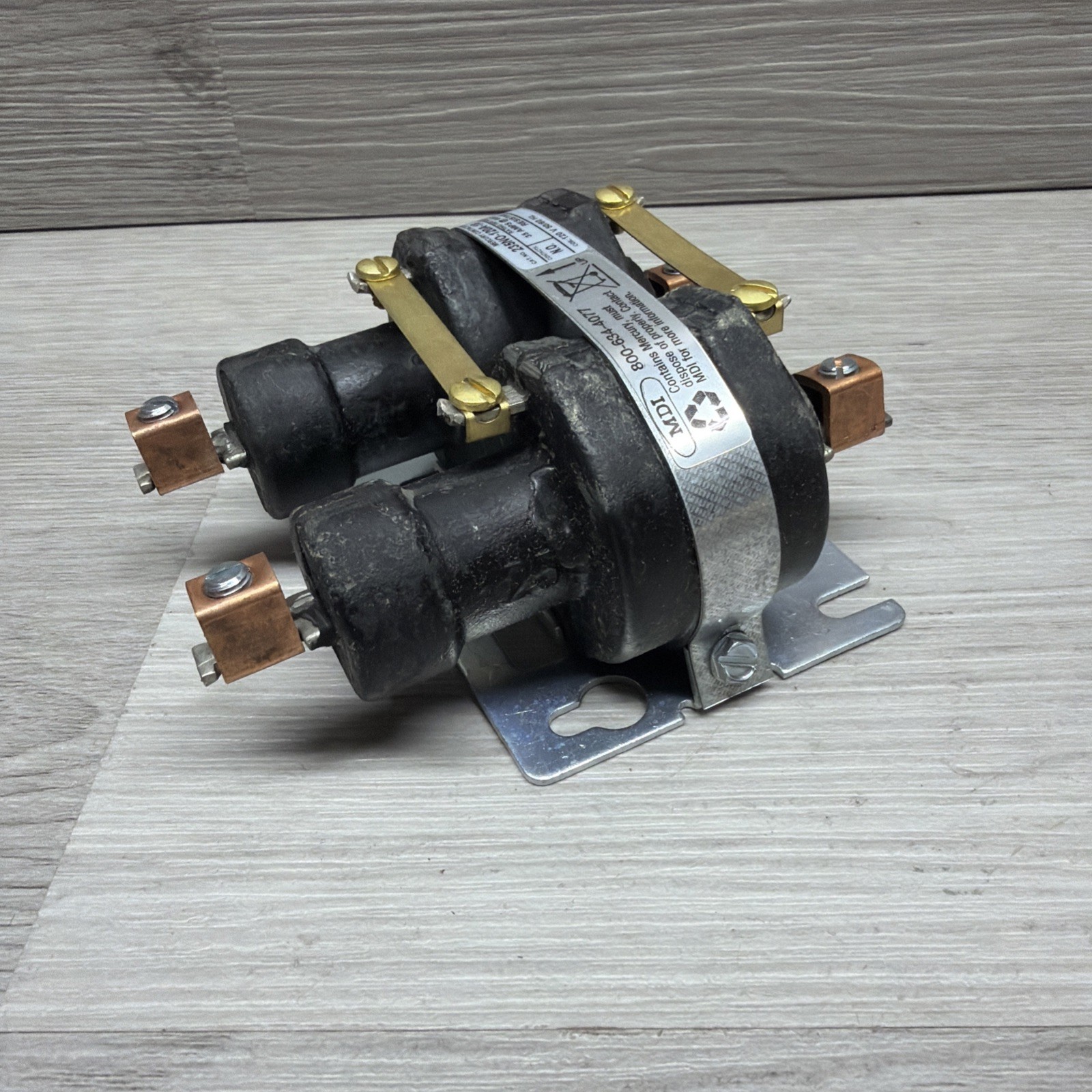 MDI 235NO-120A-18 Mercury Contactor, 2-Pole 35 Amp Max, 120VAC Coil