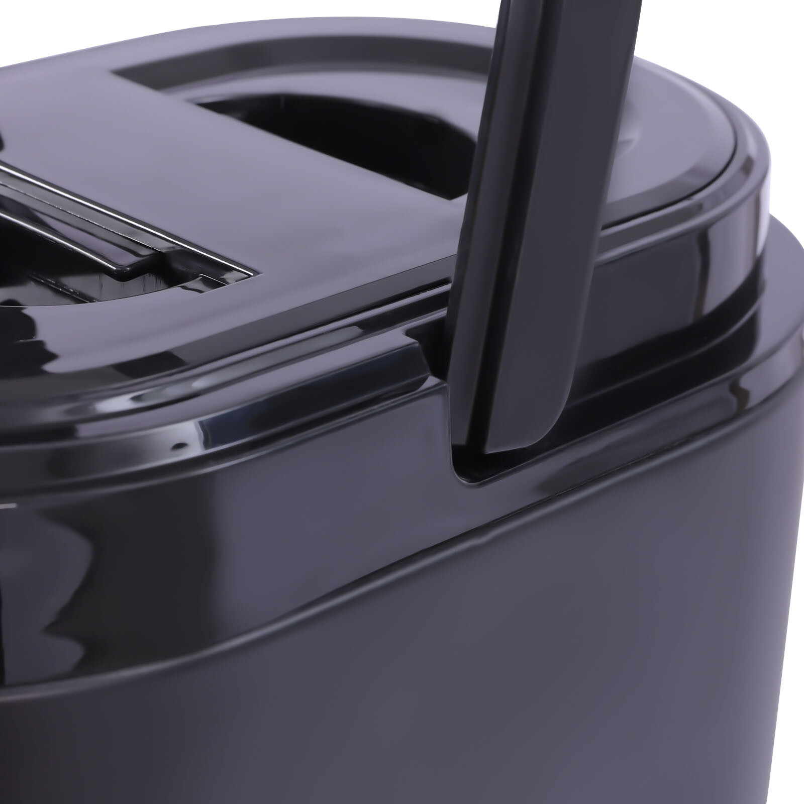 11.42*7.09*12.6in 2.11Gal Black Oval Insulated Beverage Dispenser W/ Thermometer