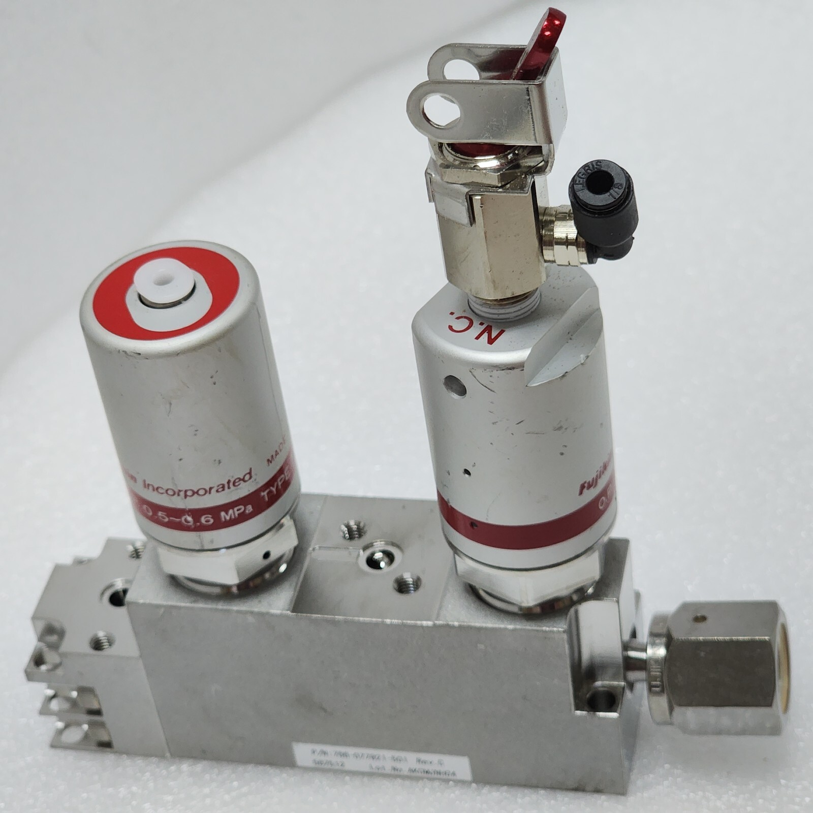Lam 766-077821-501 Rev C, Fujikin 0.P. 0.5-0.6 MPa, Type NC Assy,Jp,_96973