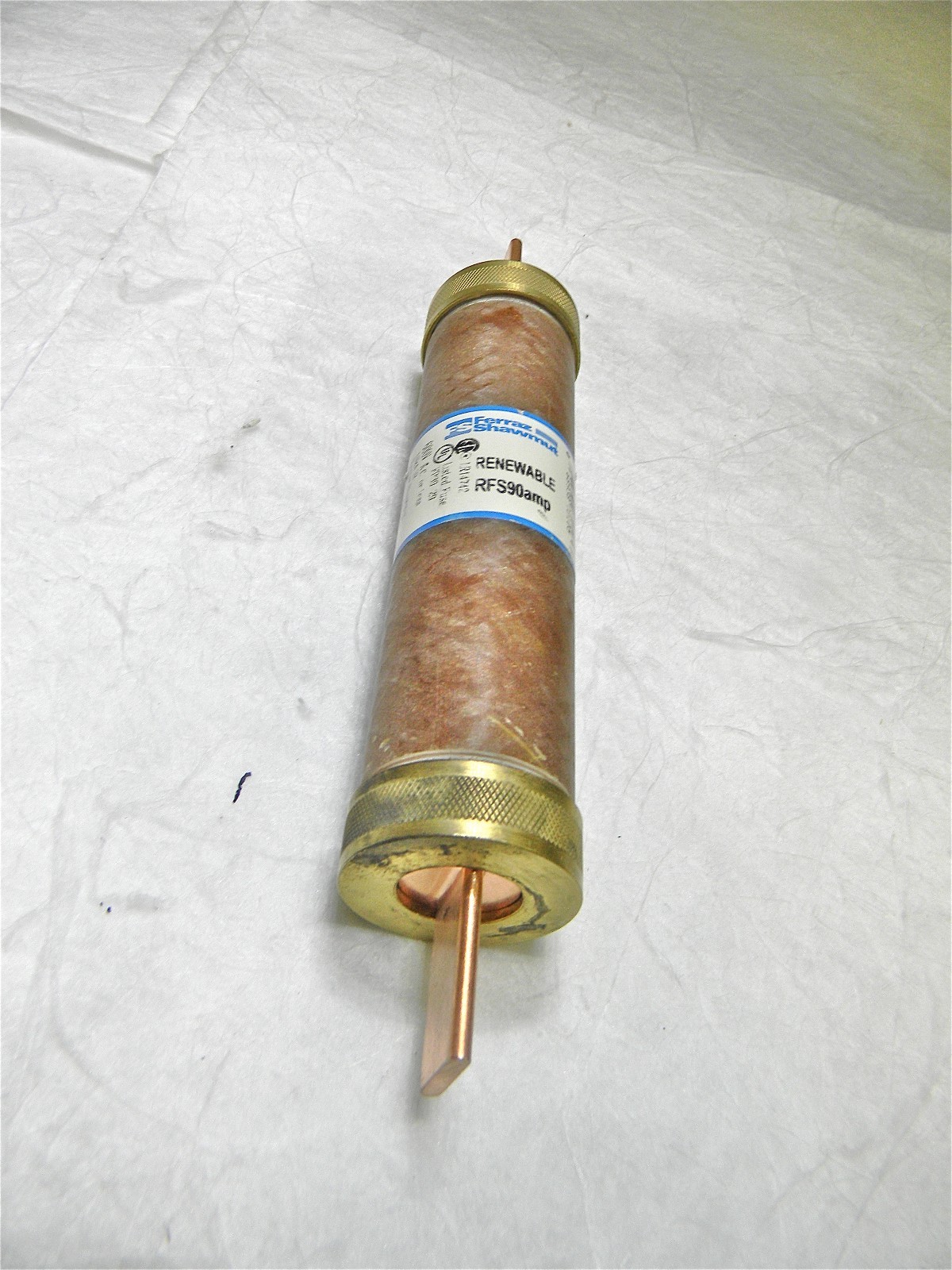 Ferraz Shawmut Renewable Fast Acting Fuse UL Class H 600V 90A 7.88"x1.31&qu